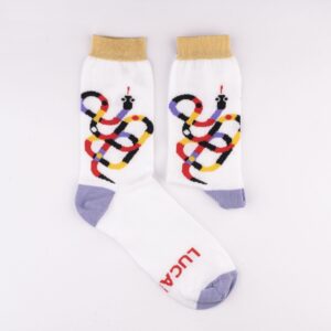 SocksArt  "Snake" LUCAFONT Calze d'Autore Artefrontale