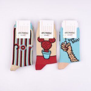 SocksArt  "Pop" LUIGI NOTARNICOLA Calze d'Autore Artefrontale - immagine 2