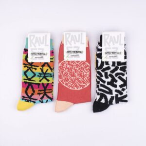 SocksArt  "Rainbow Flow" RAUL 33 Calze d'Autore Artefrontale - immagine 2