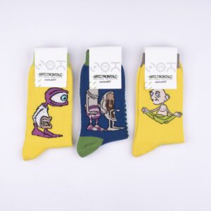 SocksArt  "Om"  ZOT19 Calze d'Autore Artefrontale - immagine 2
