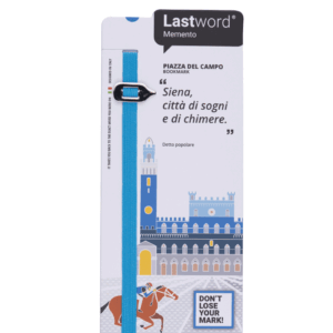 Lastword® Memento Segnalibro Elastico “Siena Piazza Del Campo”