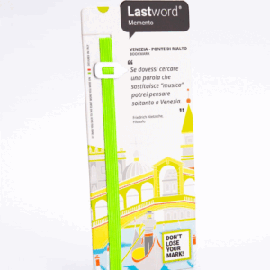 Lastword® Memento Segnalibro Elastico “Venezia - Ponte di Rialto”