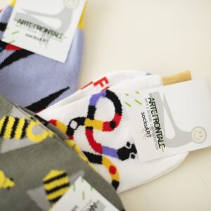 SocksArt  "Snake" LUCAFONT Calze d'Autore Artefrontale - immagine 4