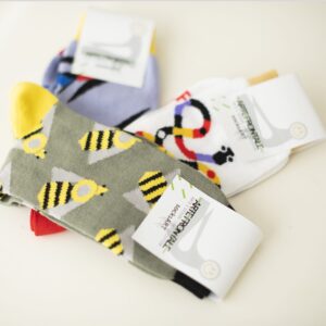 SocksArt  "Api" LUCAFONT Calze d'Autore Artefrontale - immagine 4