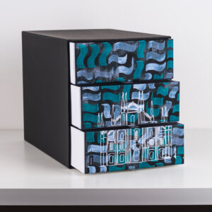 Cassettiera a 3 Cassetti X3 "Dance Green"  Limited Edition - immagine 5