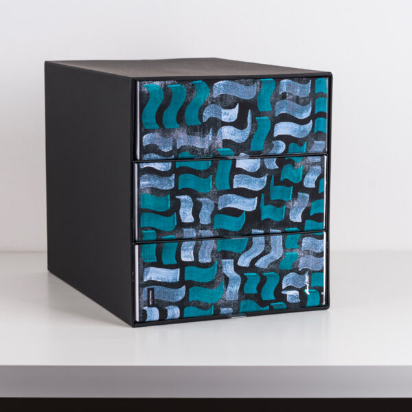 Cassettiera a 3 Cassetti X3 "Dance Green"  Limited Edition