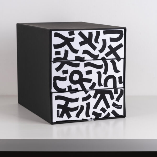 Cassettiera a 3 Cassetti X3  "Signs"  Limited Edition