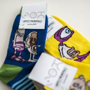 SocksArt  "Om"  ZOT19 Calze d'Autore Artefrontale - immagine 4