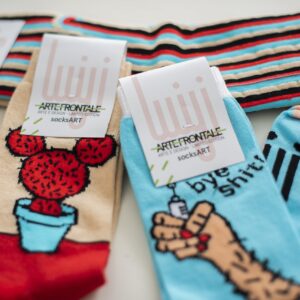 SocksArt  "Pop" LUIGI NOTARNICOLA Calze d'Autore Artefrontale - immagine 5