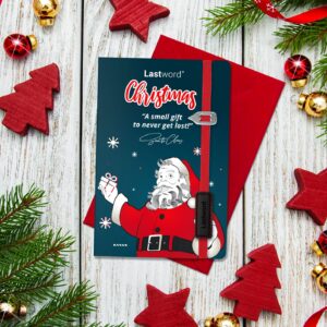 Lastword Christmas Card - Biglietto Augurale con Segnalibro Elastico