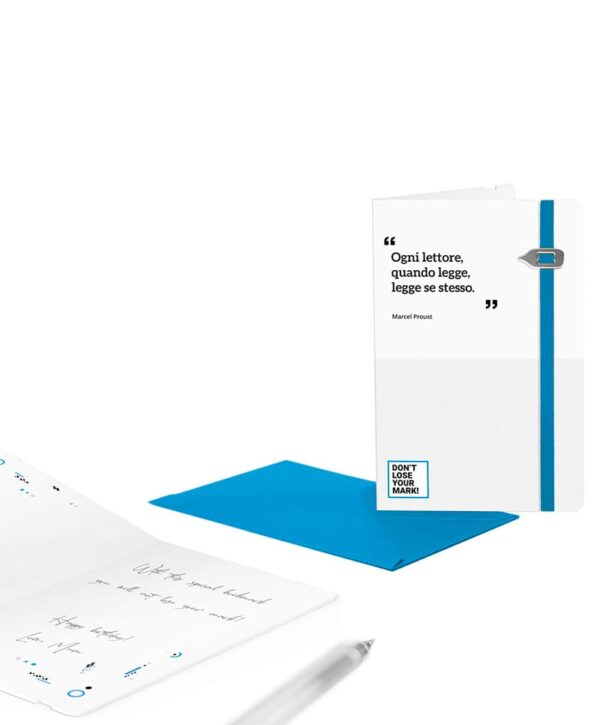 Lastword Greeting Card - Biglietto Augurale con Segnalibro Elastico