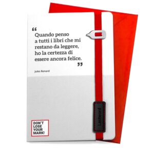 Lastword Greeting Card - Biglietto Augurale con Segnalibro Elastico - immagine 3