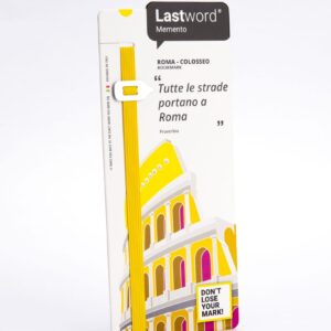 Lastword® Memento Segnalibro Elastico “ Roma Il Colosseo” - immagine 3