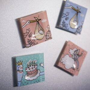 Magnete in vetro collezione Auguri “COMPLEANNO” - immagine 2