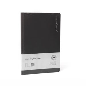 PININFARINA NOTEBOOK NERO IN CARTA DI ROCCIA - "STONE PAPER"