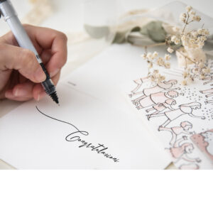 Biglietto augurale con magnete in vetro removibile Collezione Auguri - Matrimonio - immagine 6
