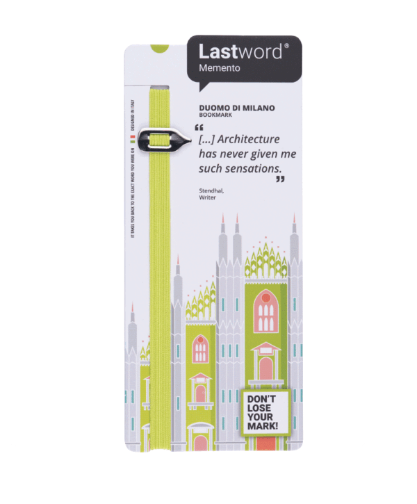 Lastword® Memento Segnalibro Elastico “Milano Duomo”