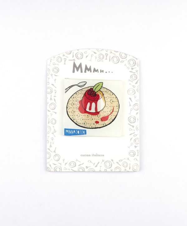 Magneti in vetro collezione Cucina Italiana  “PANNACOTTA”