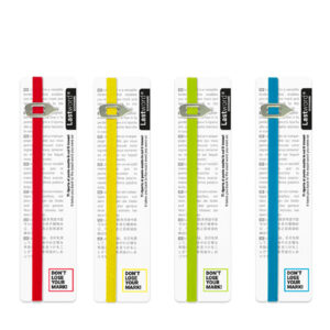 Lastword® - Segnalibro Elastico con Indice Mobile in metallo
