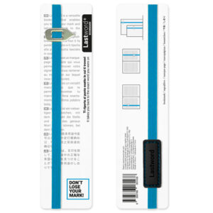 Lastword® - Segnalibro Elastico con Indice Mobile in metallo - immagine 5