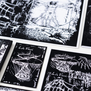 Quadro 21x30  A4 Stampato in Velluto a Rilievo “Artonvelvet Coloralo tu” - “Leonardo da Vinci"-"Macchine” - immagine 5