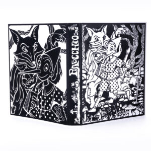 Raccoglitore a 4 Anelli Stampato in Velluto a Rilievo “Artonvelvet Coloralo tu” - “Artonvelvet Coloralo tu” - “Pinocchio”